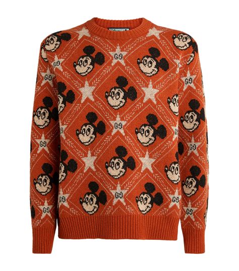 gucci mickey mouse sweater orange|mickey mouse disney gucci.